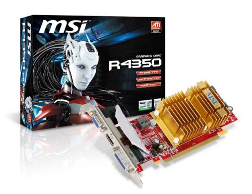 MSI R4350-MD512H/D3 Radeon HD 4350 512 MB Graphics Card