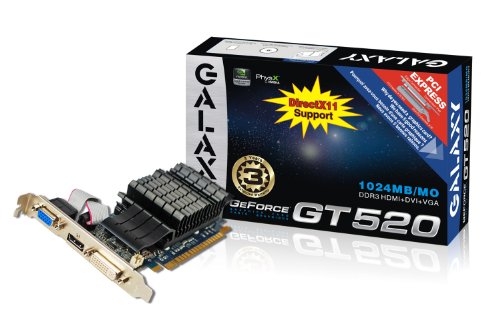 Galaxy 52GGS4HX9DTX GeForce GT 520 1 GB Graphics Card