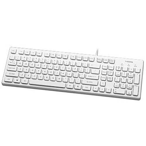 i-rocks KR-6401-WH Wired Slim Keyboard