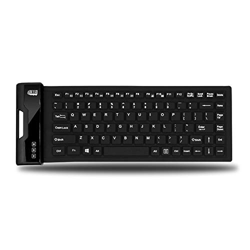 Adesso Antimicrobial Waterproof Flex Keyboard Wired Slim Keyboard