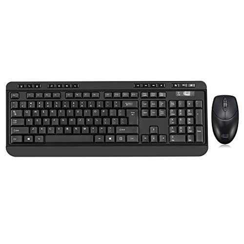 Adesso WKB-1320CB Wireless Standard Keyboard With Optical Mouse