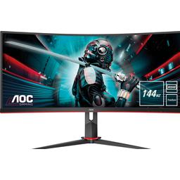 AOC CU34G2X/BK 34.0" 3440 x 1440 144 Hz Curved Monitor