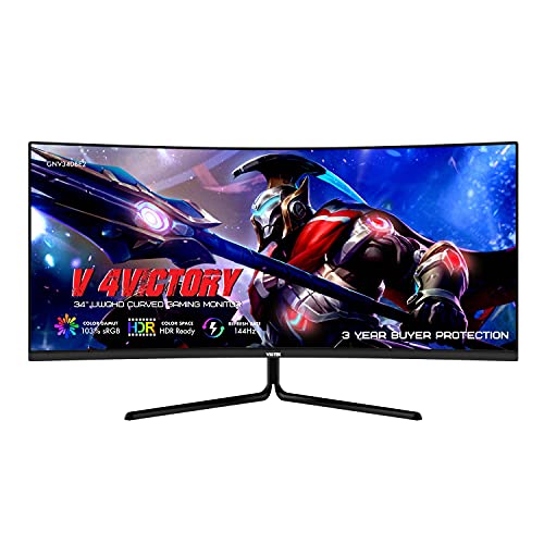 VIOTEK GNV34DBE2 34.0" 3440 x 1440 144 Hz Curved Monitor