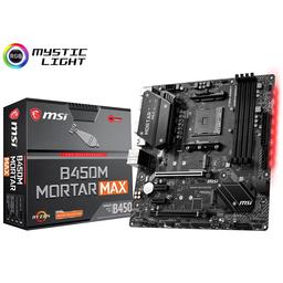 MSI B450M MORTAR MAX Micro ATX AM4 Motherboard