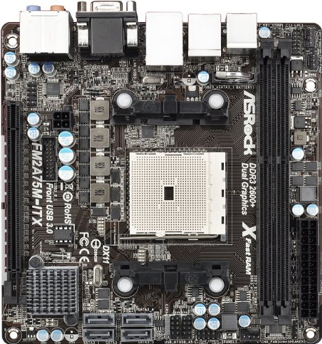 ASRock FM2A75M-ITX Mini ITX FM2 Motherboard