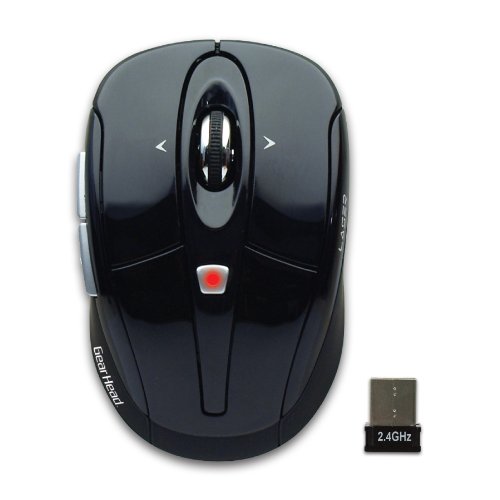 Gear Head LMT3600BLK Wireless Laser Mouse