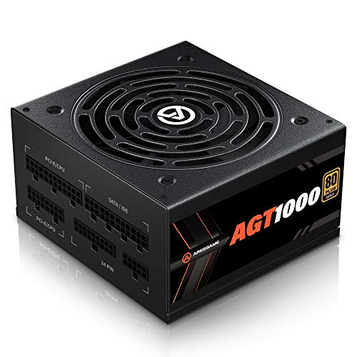 ARESGAME AGT 1000 W 80+ Gold Certified Fully Modular ATX Power Supply