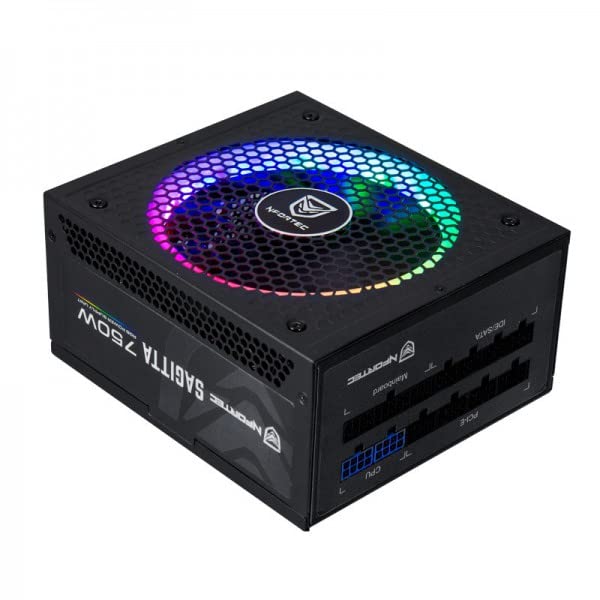 Nfortec Sagitta RGB 750 W 80+ Gold Certified Fully Modular ATX Power Supply