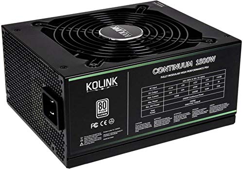 KOLINK Continuum 1500 W 80+ Platinum Certified Fully Modular ATX Power Supply