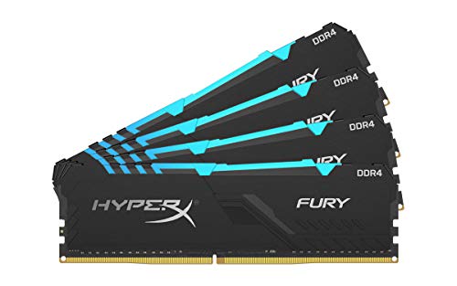 Kingston HyperX Fury RGB 64 GB (4 x 16 GB) DDR4-2666 CL16 Memory