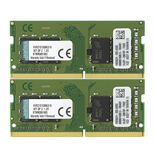Kingston ValueRAM 16 GB (2 x 8 GB) DDR4-2133 SODIMM CL15 Memory