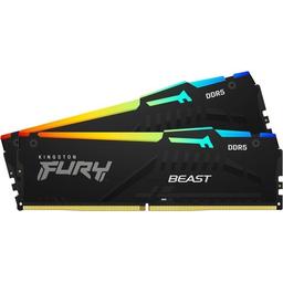 Kingston FURY Beast RGB 64 GB (2 x 32 GB) DDR5-6000 CL36 Memory